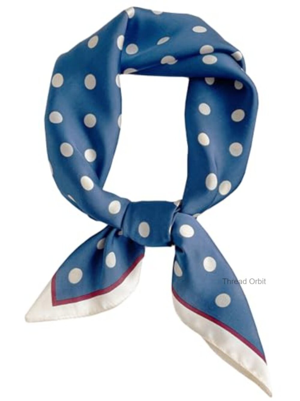 Polyester Polka Dots Square Scarf 50s Retro Neckerchief Head Wrap Bandana